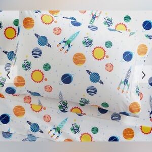 Pottery Barn Kids Solar System Themed Sheets